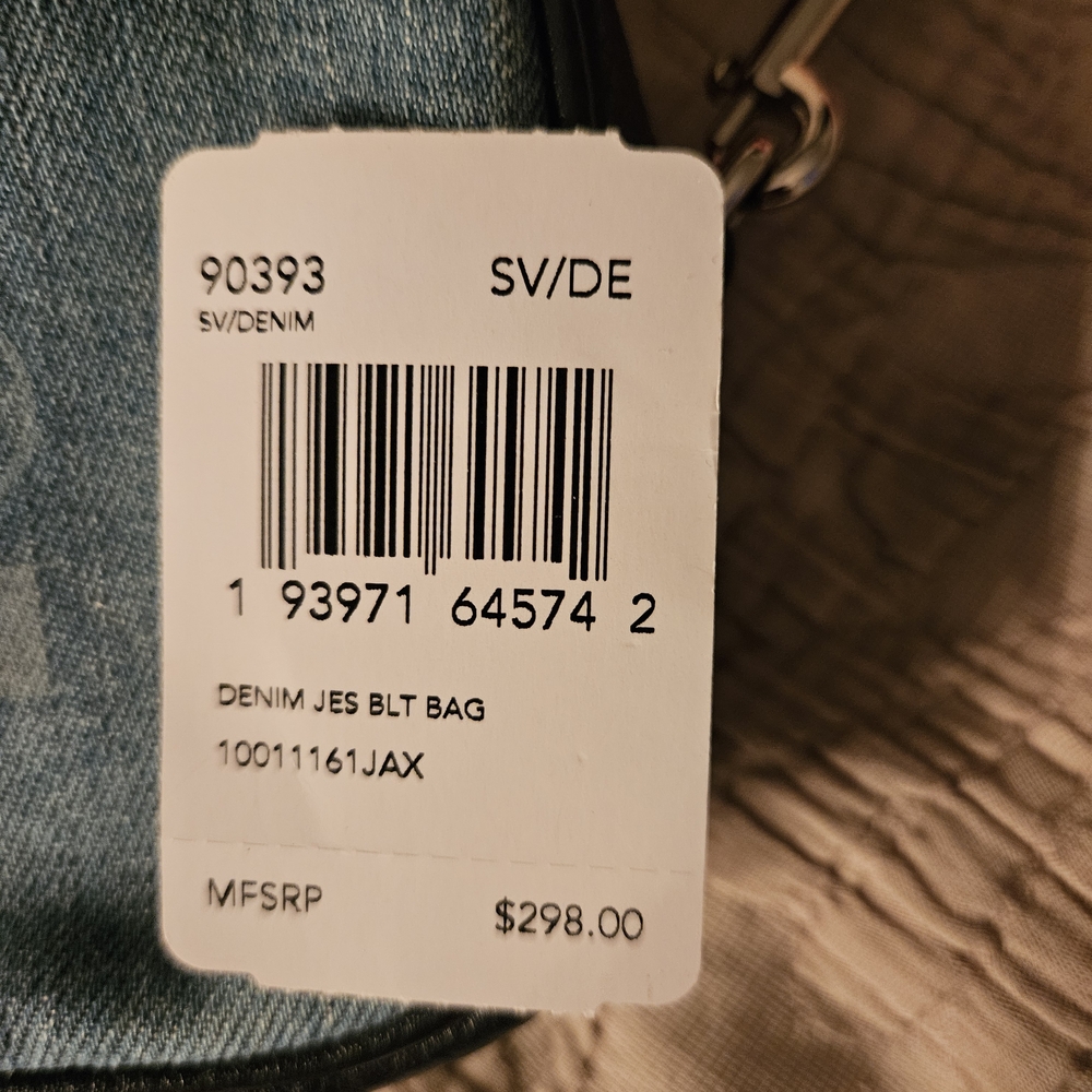 Rare EUC Coach Denim Crossbody Bag with Pink Strap 2 Way Mini Bag No Call Outs! - Picture 14 of 16